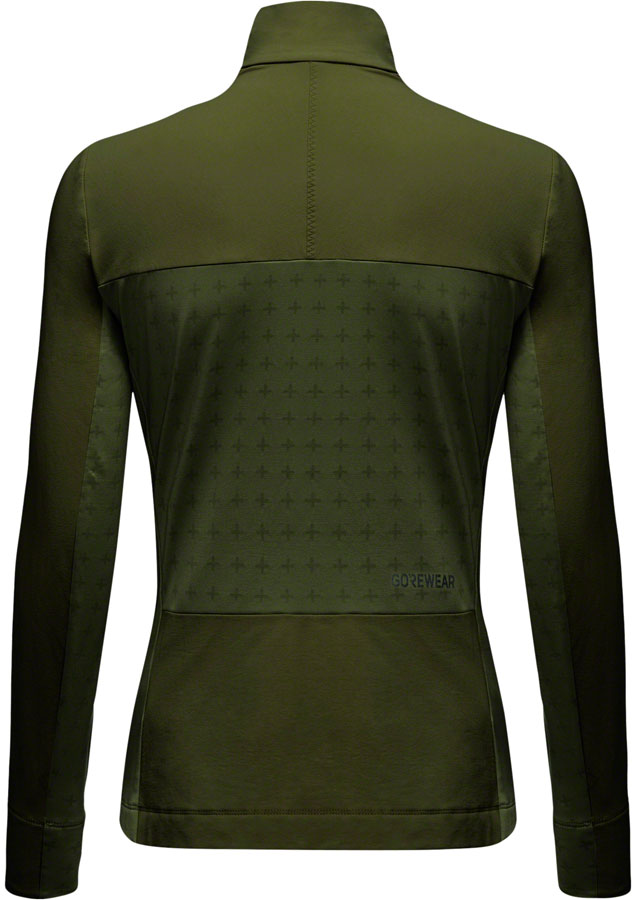 Load image into Gallery viewer, GORE Trail KPR Hybrid 1/2-Zip Jersey - Utility Green, Women&#39;s, Large
