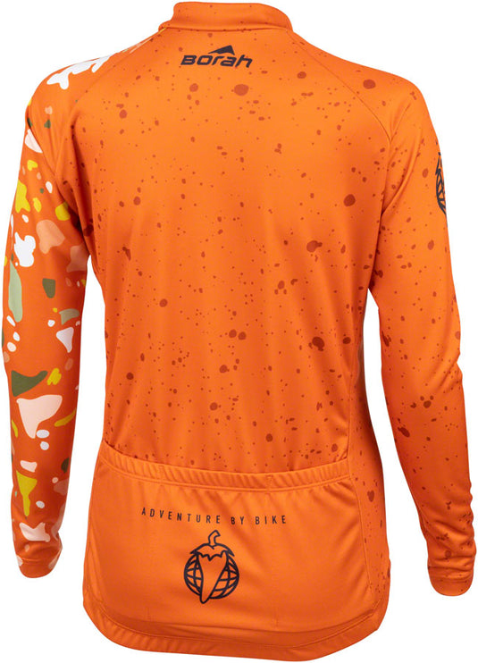 Salsa Women's Terrazzo Long Sleeve Jersey - Large, Orange