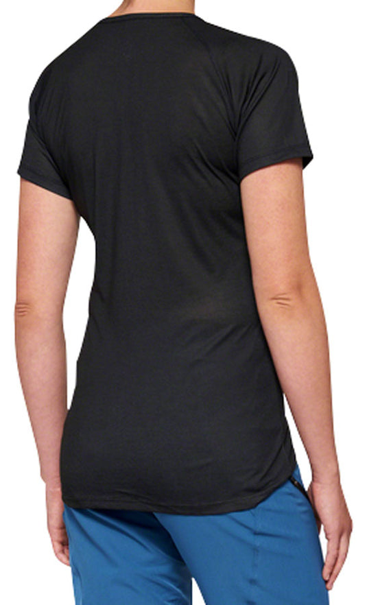 100% Airmatic Jersey - Black, Short Sleeve, Women's, Large