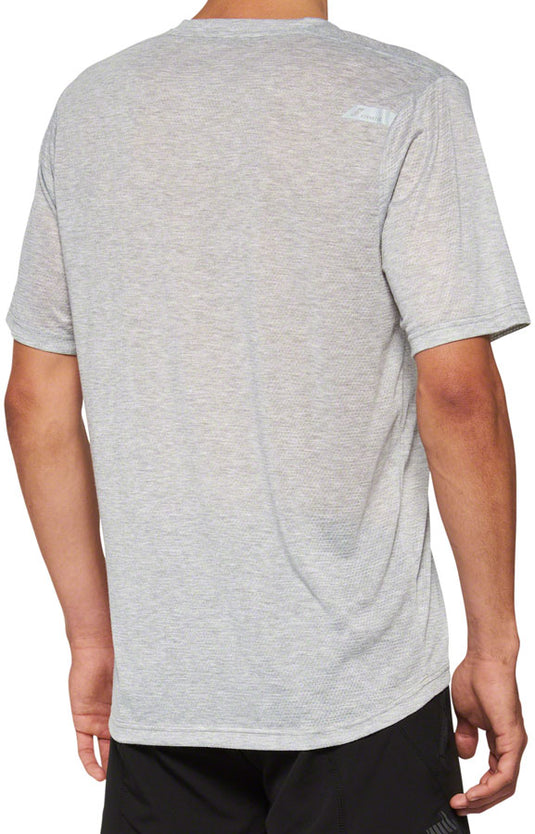 100% Airmatic Mesh Jersey - Gray, Short Sleeve, Large