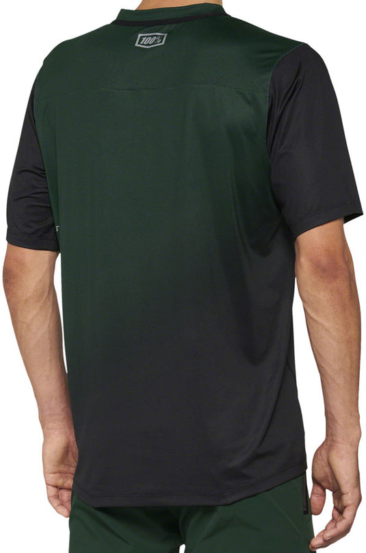 100% Celium Jersey - Green/Black, Short Sleeve, Men's, Large