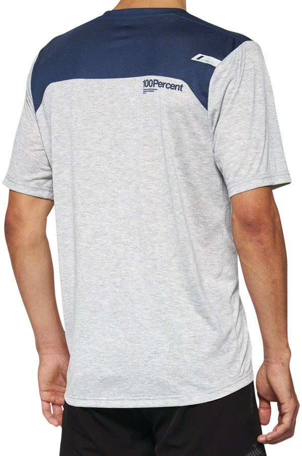 Load image into Gallery viewer, 100% Airmatic Jersey - Gray/Midnight, Short Sleeve, Men&#39;s, X-Large
