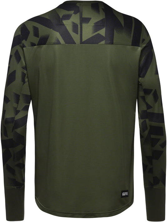 Gorewear Trail KPR Daily Long Sleeve Jersey - Utility Green/Black, Men's, Medium