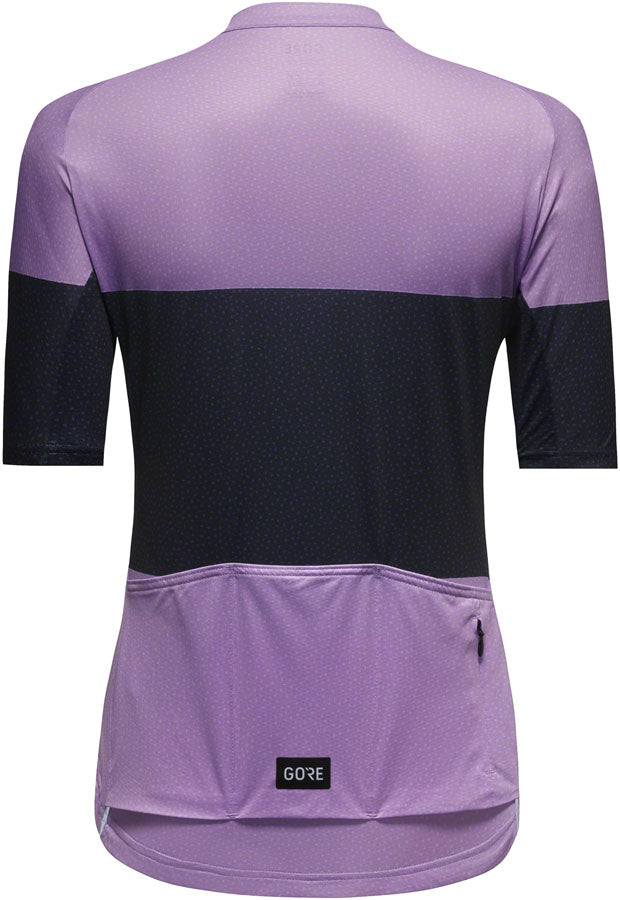 Load image into Gallery viewer, Gorewear Spirit Stripes Jersey - Purple/Orbit Blue, Women&#39;s, Large 12/14
