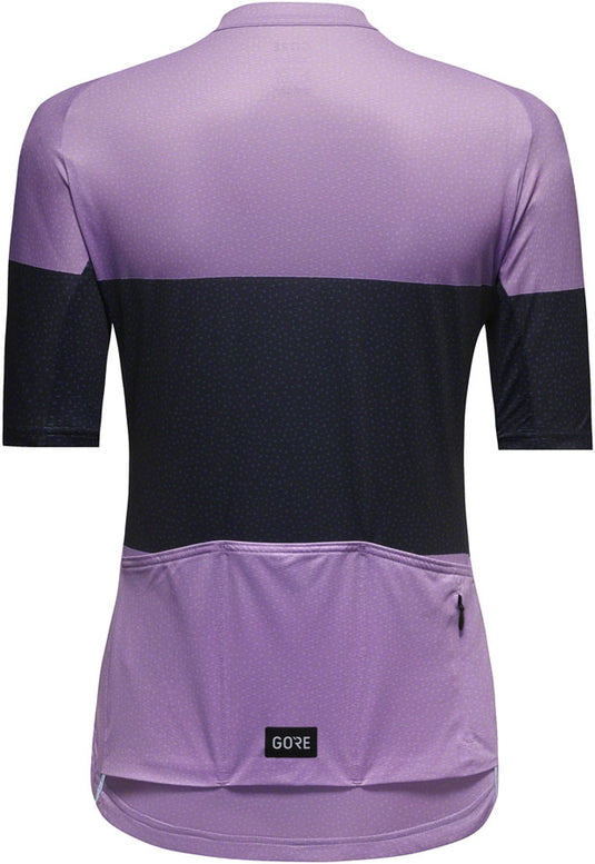 Gorewear Spirit Stripes Jersey - Purple/Orbit Blue, Women's, Large 12/14