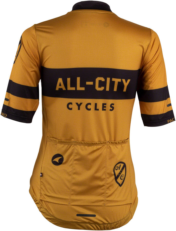 Load image into Gallery viewer, All-City Classic Logowear Women&#39;s Jersey - Mustard Brown, Black, X-Large
