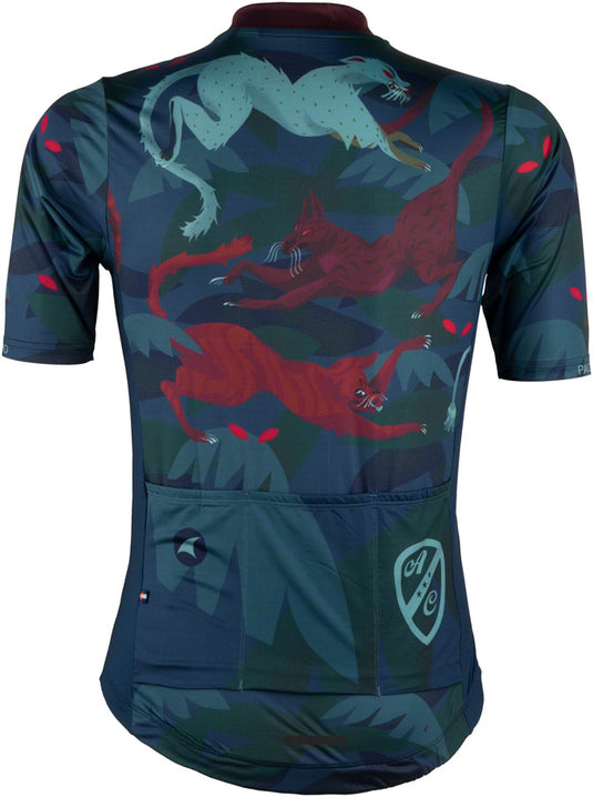 All-City Night Claw Men's Jersey - Dark Teal, Spruce Green, Mulberry, Medium