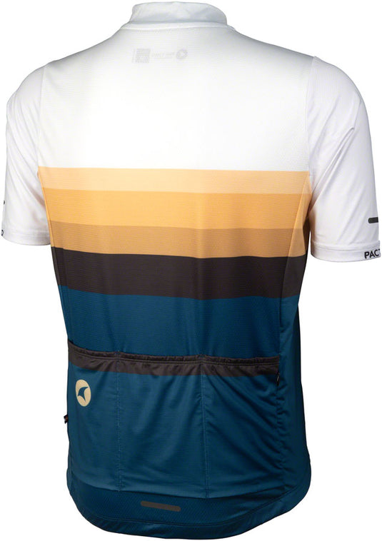 Salsa Latitude Men's Jersey - White, Navy Blue, Black , w/ Stripes, X-Large