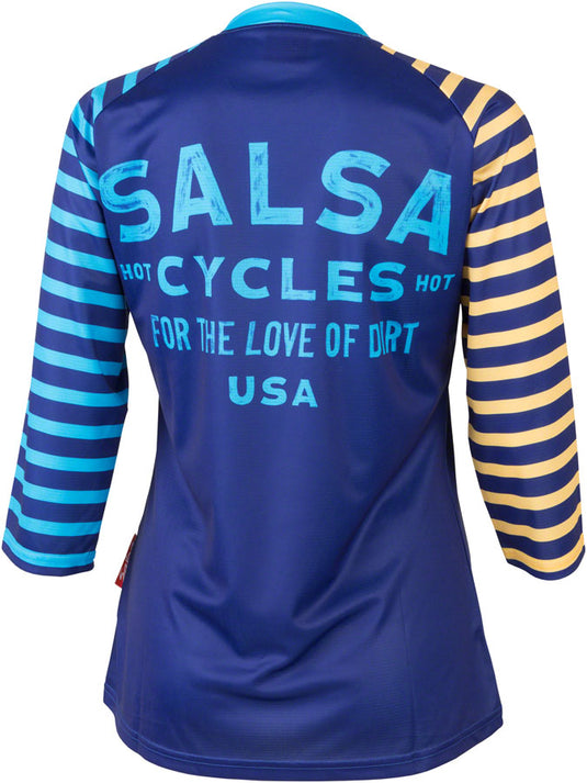 Salsa Devour Women's Short Sleeve Jersey: Blue SM