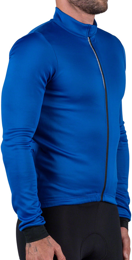 Load image into Gallery viewer, Bellwether Prestige Thermal Long Sleeve Jersey - Blue, Men&#39;s, Medium
