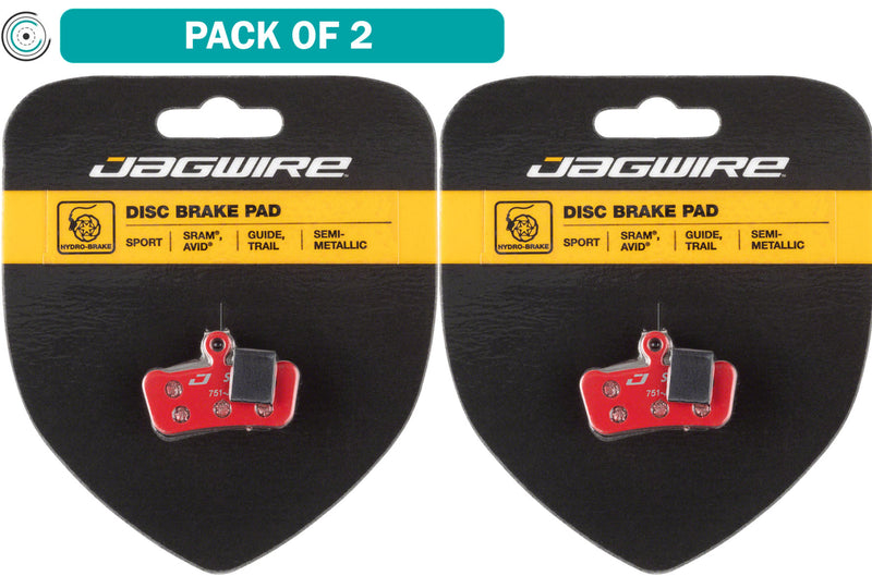 Load image into Gallery viewer, Jagwire-Disc-Brake-Pad-Semi-Metallic-BR0082PO2-Disc-Brake-Pads
