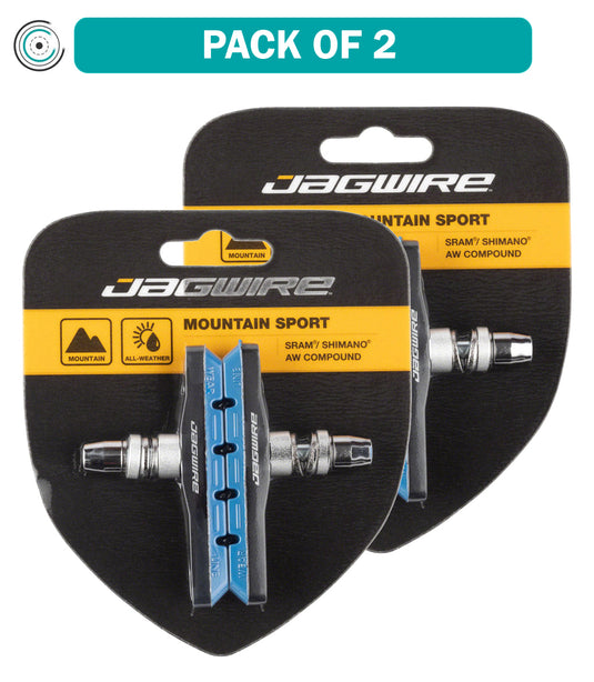 Jagwire-Mountain-Sport-Threaded-Brake-Shoe-Threaded-Post-Mountain-Bike-BR0047PO2-Bicycle-Brake-Pads