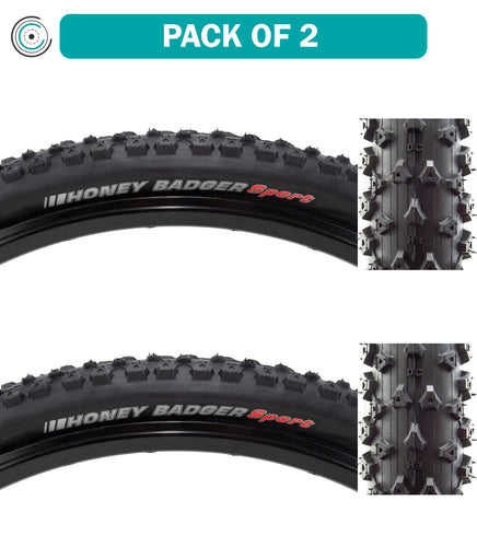 Kenda-Honey-Badger-Sport-29-in-2.2-Wire-TIRE2548PO2-Wire-Bead-Tires