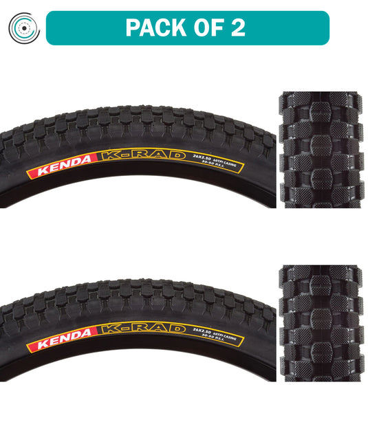 Kenda-K-Rad-Sport-26-in-2.5-Wire-TIRE1841PO2-Wire-Bead-Tires