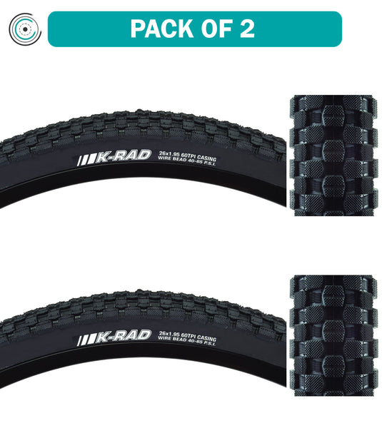 Kenda-K-Rad-Sport-26-in-1.95-Wire-TIRE1842PO2-Wire-Bead-Tires