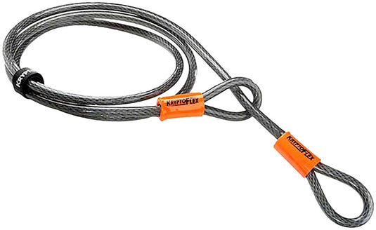 Kryptonite KryptoFlex Cable 1007 7 ' x 10 mm Thick Braided Steel Cable W/ Loops