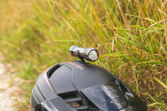 Exposure Axis Mk10 Headlight - with Helmet and Handlebar Mount, Gun Metal Black