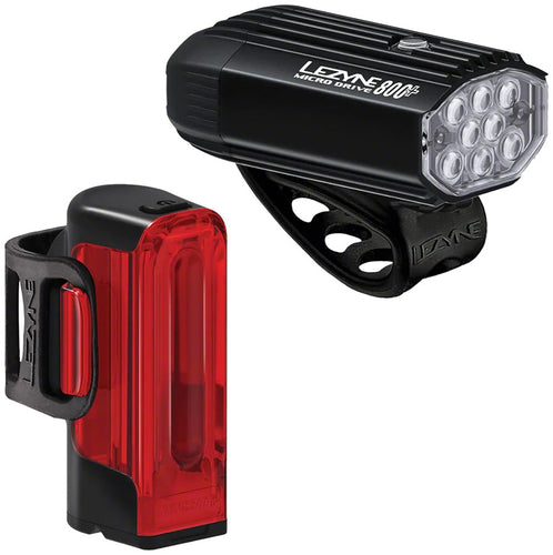 Lezyne-MicroDrive-800-Strip-Drive-300-Light-Set-Headlight-&-Taillight-Set-LGST0294