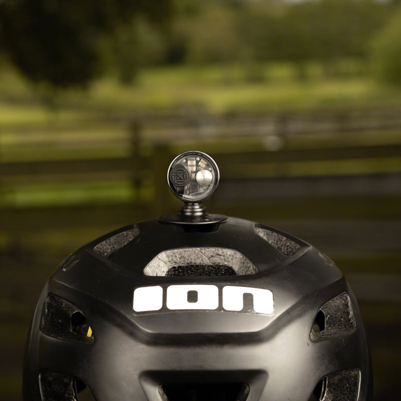 Load image into Gallery viewer, Exposure Axis Mk10 Headlight - with Helmet and Handlebar Mount, Gun Metal Black
