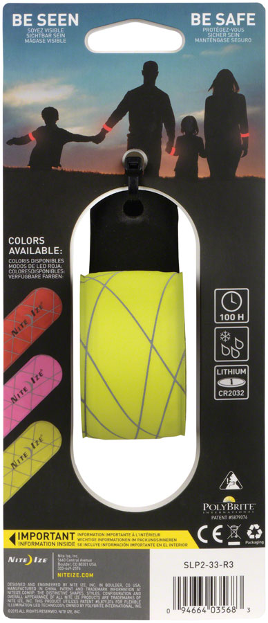 Load image into Gallery viewer, Nite Ize SlapLit LED Bracelet with Wavy Grid: Neon Yellow
