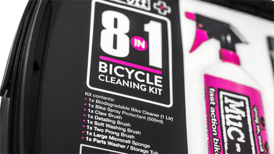 Muc-Off 8-in-1 Cleaning Kit: Tub with 8 Pieces Nano Tech Bike Cleaner