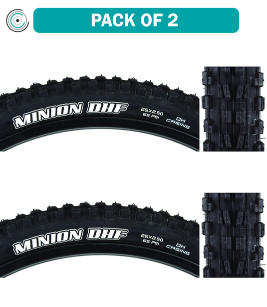 Maxxis-Minion-DHF-26-in-2.5-Wire-TIRE2742PO2-Wire-Bead-Tires