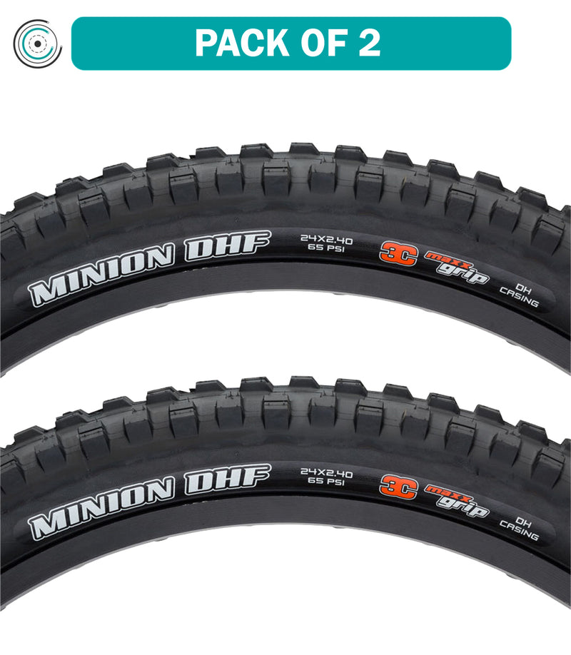 Load image into Gallery viewer, Maxxis-Minion-DHF-Tire-24-in-2.4-Wire-TR1463PO2-Wire-Bead-Tires
