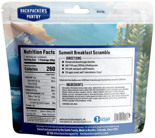 Backpacker's Pantry Summit Breakfast Scramble - 1 Serving