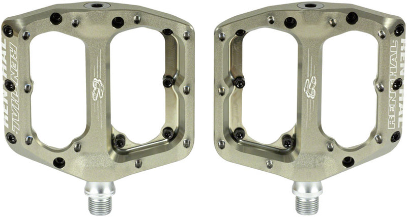 Load image into Gallery viewer, Renthal Revo-F Pedals - Platform, 9/16&quot;, Gold, 100 x 104mm
