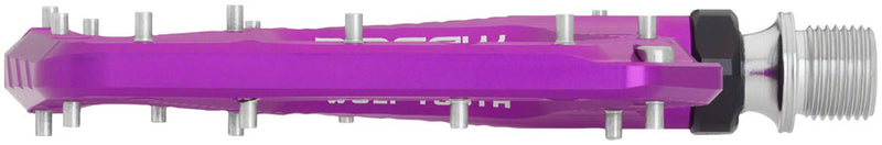 Load image into Gallery viewer, Wolf Tooth Ripsaw Aluminum Pedals - Platform, Aluminum, 9/16&quot;, Ultraviolet Purple
