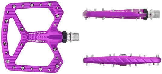 Wolf Tooth Ripsaw Aluminum Pedals - Platform, Aluminum, 9/16", Ultraviolet Purple