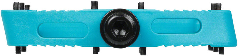 Load image into Gallery viewer, SDG Comp Platform Pedals 9/16&quot; Axle Composite Body 18 Removable Pins Turquoise
