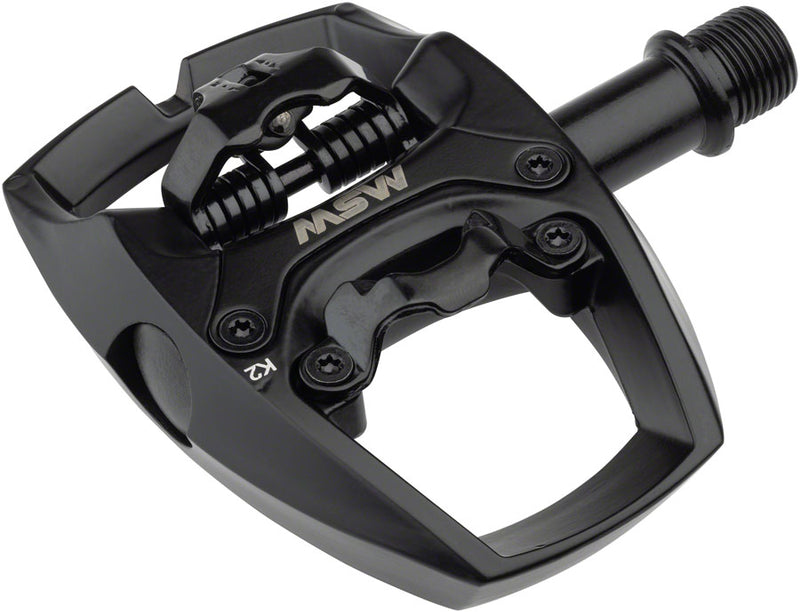 Load image into Gallery viewer, MSW-Flip-I-Pedals-Clipless-Pedals-with-Cleats-Aluminum-Chromoly-Steel-PEDL1837-Bicycle-Pedals
