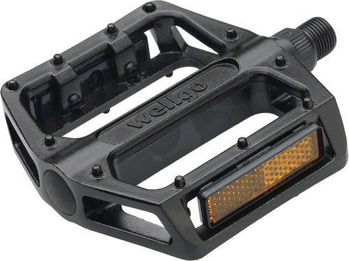 Wellgo-B087-Pedals-Flat-Platform-Pedals-Aluminum-Chromoly-Steel-PD1611-Bicycle-Pedals