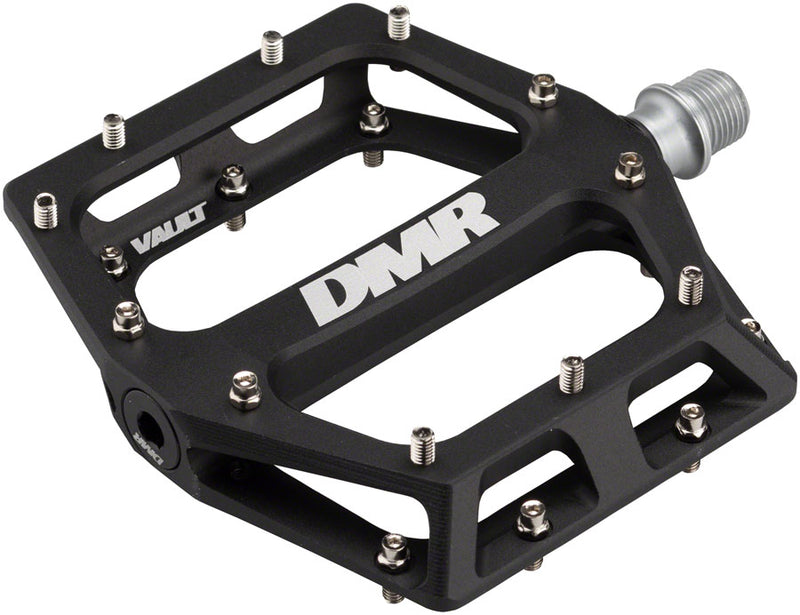 Load image into Gallery viewer, DMR Vault Platform Pedals 9/16&quot; Concave Alloy Body Removable Pins Sandblast Blk
