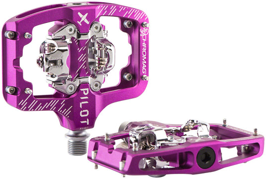 Chromag-Pilot-Pedals-Clipless-Pedals-with-Cleats-Aluminum-Chromoly-Steel-PEDL2226-Bicycle-Pedals