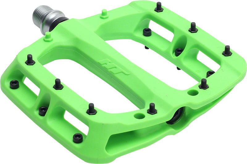 Load image into Gallery viewer, HT PA03A Nano-P Pedals - Platform, Composite, 9/16&quot;, Green
