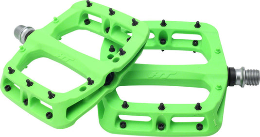 HT PA03A Nano-P Pedals - Platform, Composite, 9/16", Green