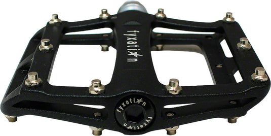 Fyxation Mesa 61 Platform Pedals 9/16" Aluminum Body Replaceable Grip Pins Black