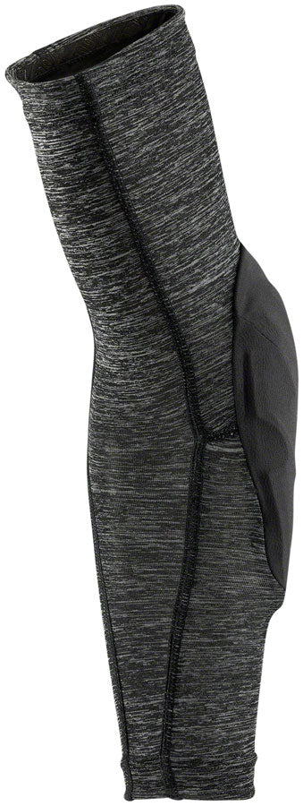 100% Teratec Elbow Guards - Gray Heather, Large Sleek Slip On Sleeves