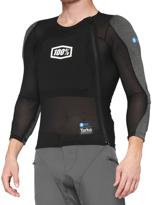 100% Tarka Long Sleeve Body Armor - Black, Small Durable, Anti-Microbial Mesh