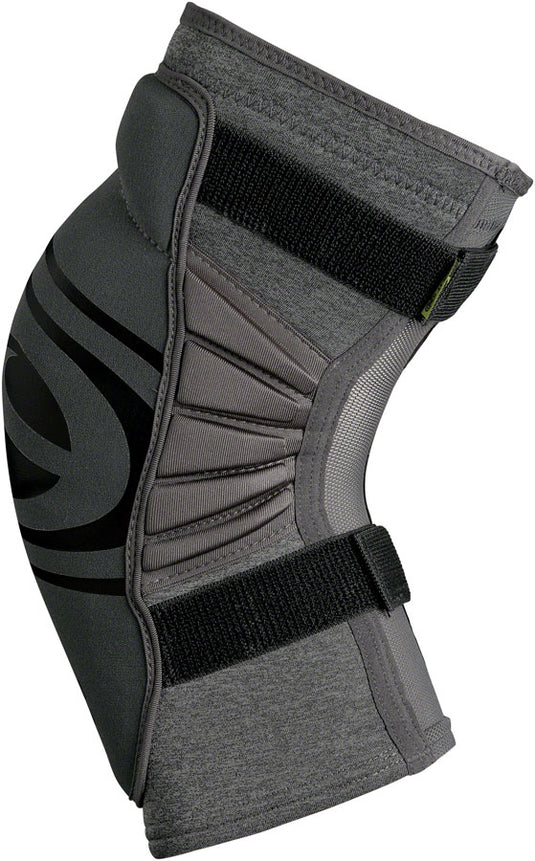 iXS Carve Evo+ Knee Pads Gray Medium Ventilated w/ LoopLock Reactive Polymer