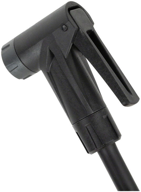 Topeak Joeblow Roadie Ex Floor Pump - Steel Barrel / Plastic Base, 3.5" Base Mount Gauge, 160 Psi /11 Bar, Smarthead,