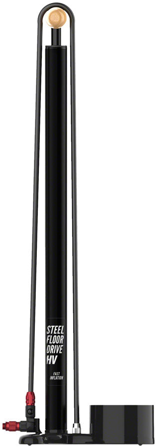 Load image into Gallery viewer, Lezyne Steel HV Floor Drive Pump - Flat Black
