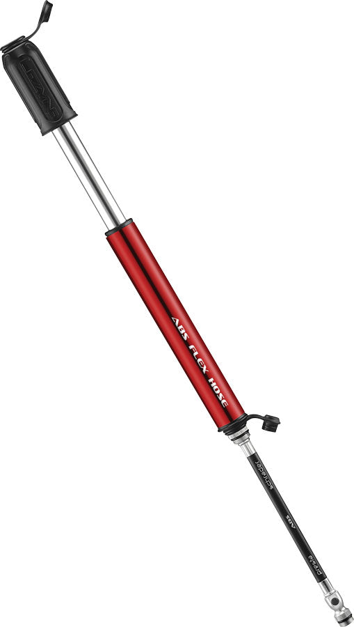 Lezyne HP Drive Hand Pump - Small, ABS Flex Hose, Gloss Red