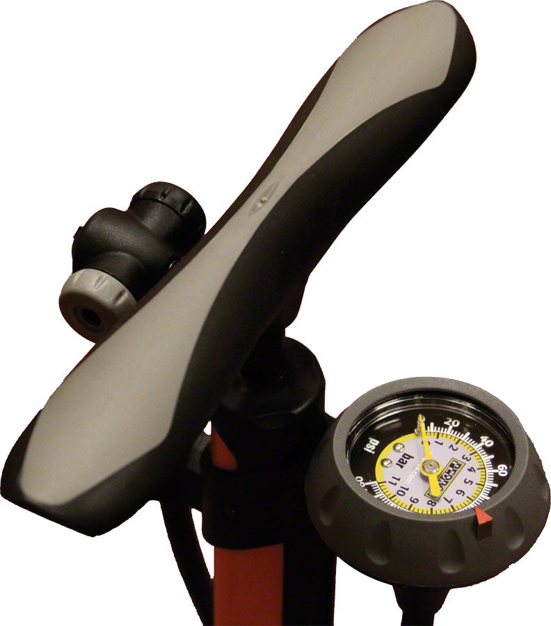 Load image into Gallery viewer, Pedro&#39;s Floor Pump Prestige Mechanic, Orange Bicycle Air Pump 160PSI Max
