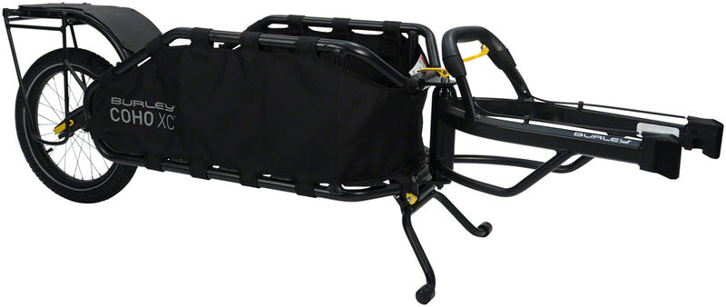 Load image into Gallery viewer, Burley Coho Pannier Trailer Rack Black Attach Panniers to the Fender Of Coho XC
