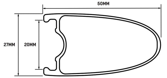 WHISKY No.9 50d Rim - 700, Disc, Matte Carbon, 24H