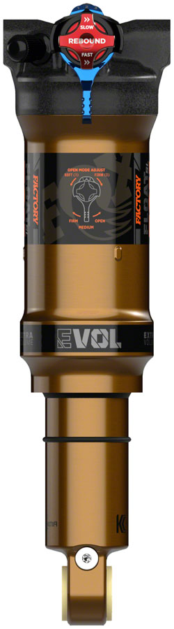 FOX Float SL Factory Rear Shock - Trunnion Metric, 165 x 42.5 mm, EVOL SV, 3-Position Adj, Black/Kashima Coat