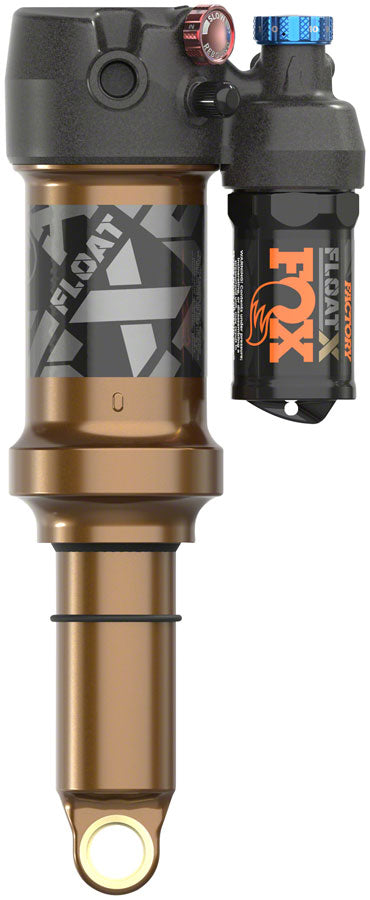 FOX FLOAT X Factory Rear Shock - Trunnion Metric, 185 x 52.5 mm, EVOL LV, 2-Position Lever, Kashima Coat